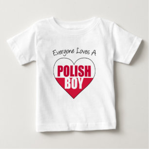Camiseta Para Bebê Todos adoram o polonês