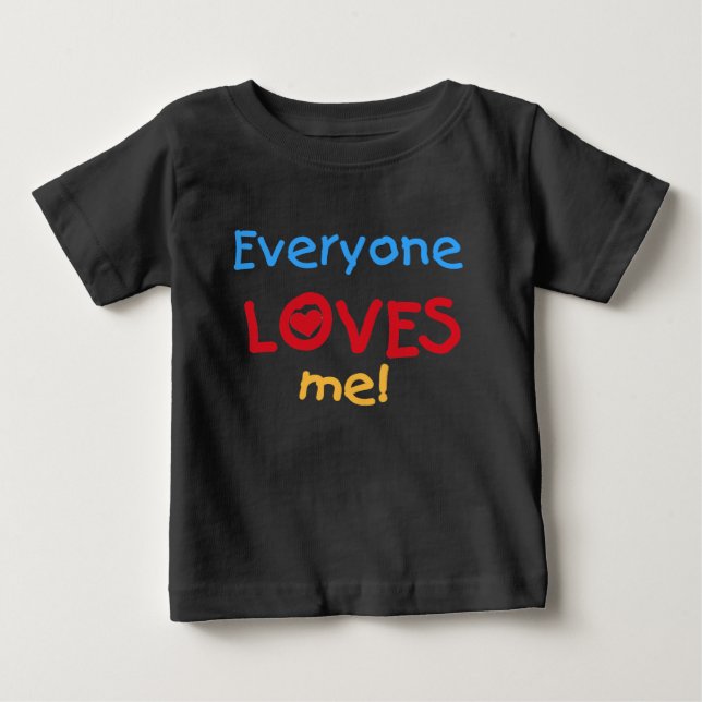 Camiseta Para Bebê Todos ama-me (Frente)