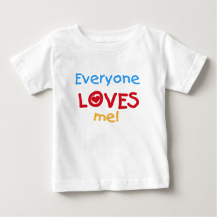 Camiseta Para Bebê Todos ama-me