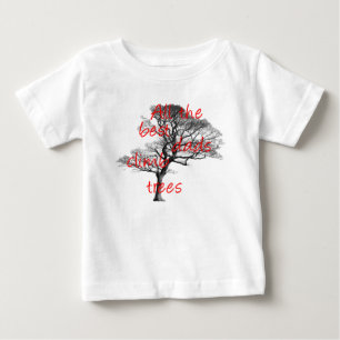 Camiseta Para Bebê Todos os melhores pais escalam árvores, arborist