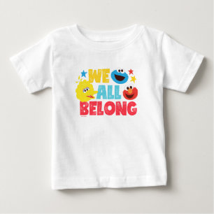 Camiseta Para Bebê Todos Pertencem Estrelas