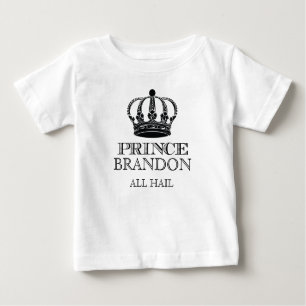 Camiseta Para Bebê Todos saudam o príncipe