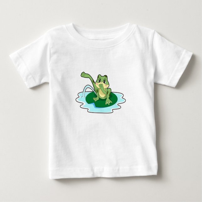 Camiseta Para Bebê Toilet do sapo (Frente)