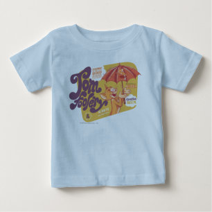 Camiseta Para Bebê Tolice de Tom e de Jerry Tom