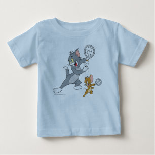 Camiseta Para Bebê Tom e Jerry Tênis Stars 1