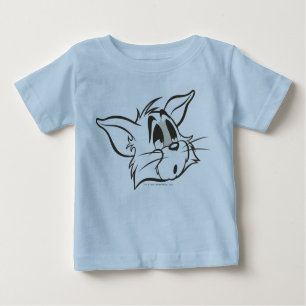 Camiseta Para Bebê Tom Sleepy Cat