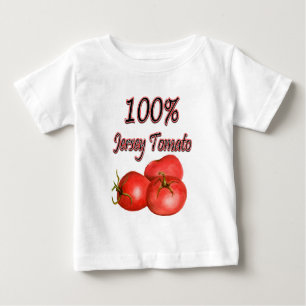 Camiseta Para Bebê Tomate Jersey 100%