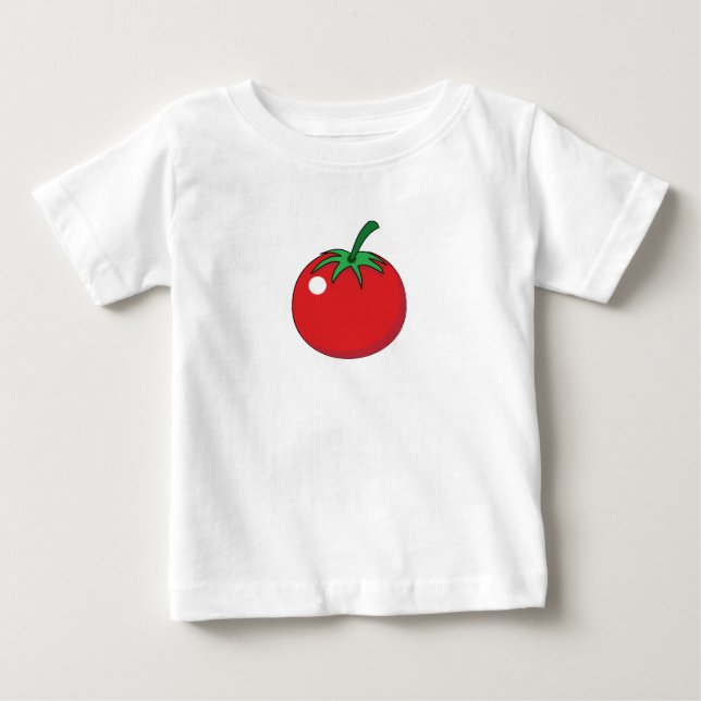 Camiseta Para Bebê Tomate Vermelho (Frente)