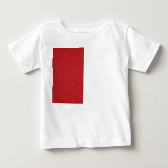 Camiseta Para Bebê Tomato Red Vertical Block Baby Tee - Personalizáve (Frente)