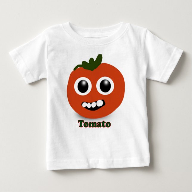 Camiseta Para Bebê tomato shirt (Frente)