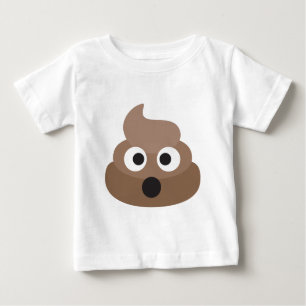 Camiseta Para Bebê Tombadilho chocado divertido de Emoji