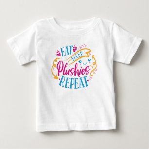 Camiseta Para Bebê Tome as fichas de repouso repetidamente Cuta Col
