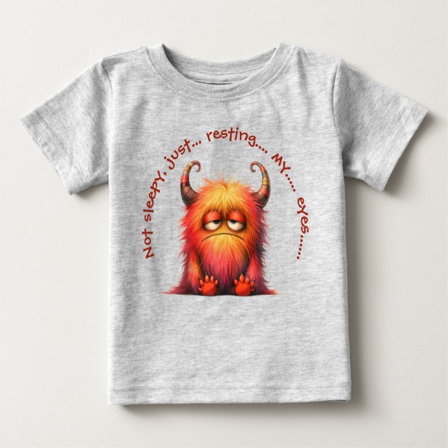 Camiseta Para Bebê Tommy: O Monstro SONHADO (Frente)