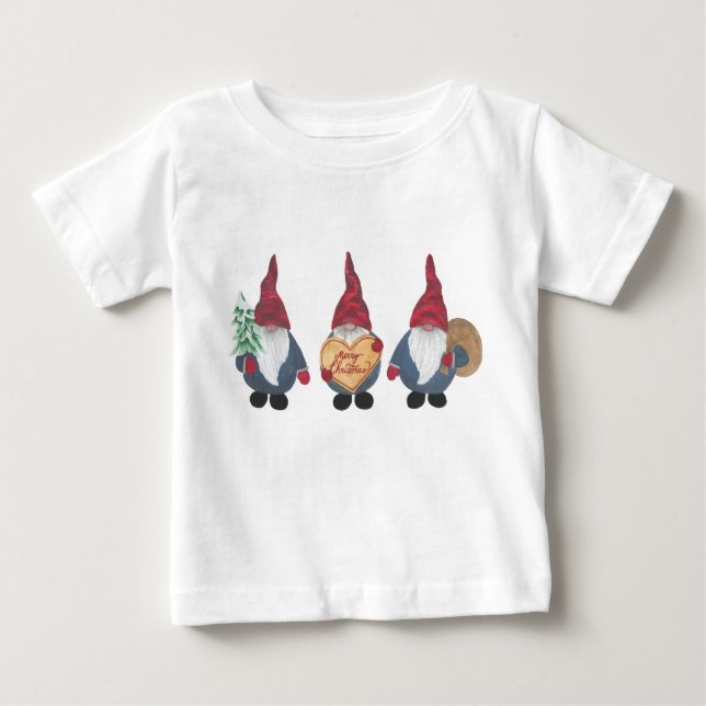 Camiseta Para Bebê Tomten Kid's Jersey T-Shirt (Frente)