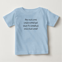 Tongue Twister T-s-Quanta madeira Baby T-Shirt