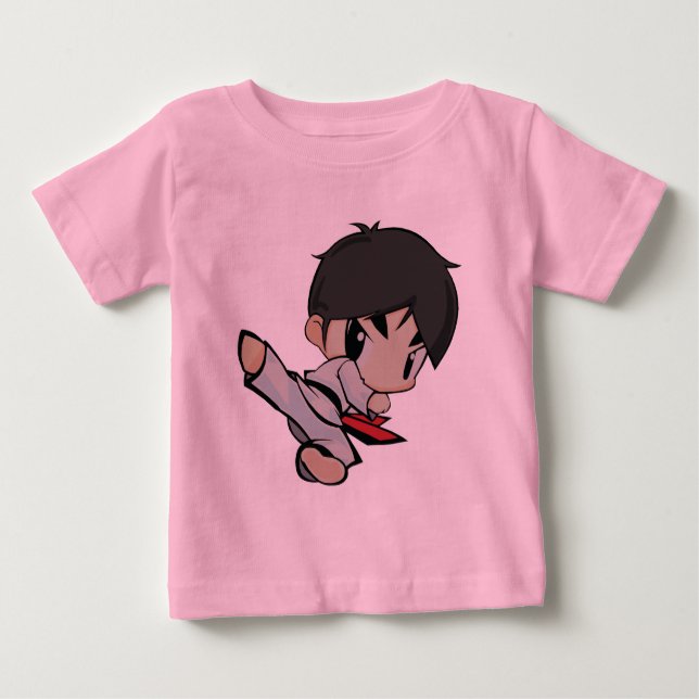 Camiseta Para Bebê Toon Kick (Frente)