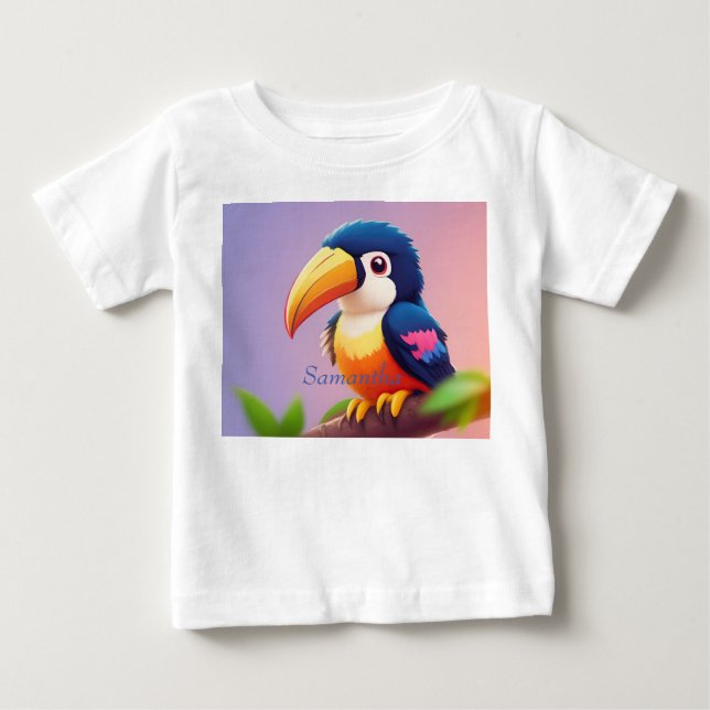 Camiseta Para Bebê Toque Azul (Frente)