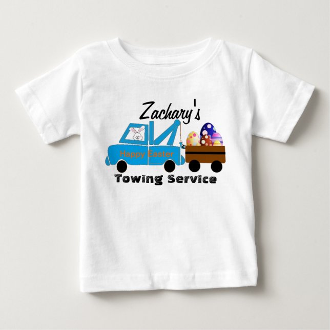 Camiseta Para Bebê Torneio de Ovos de Páscoa (Frente)