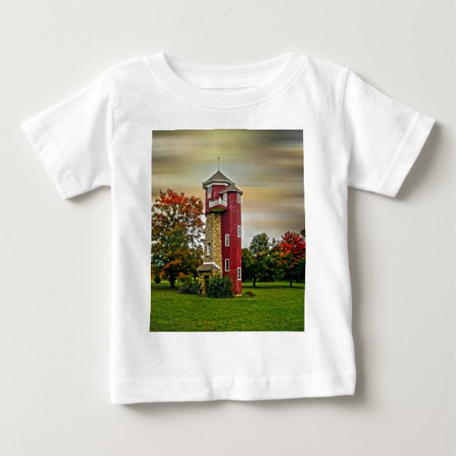 Camiseta Para Bebê Torre de água (Frente)