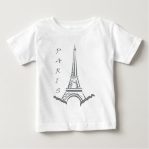 Camiseta Para Bebê Torre Eiffel PARIS