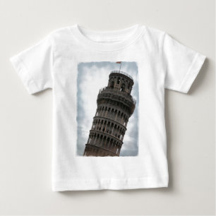Camiseta Para Bebê Torre inclinada de Pisa