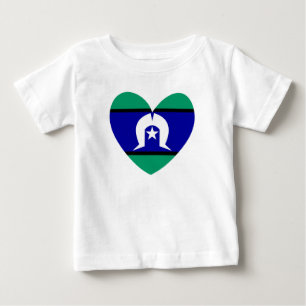 Camiseta Para Bebê Torres Strait Islanders coração