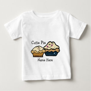 Camiseta Para Bebê Tortas dos desenhos animados para torta dia o 23