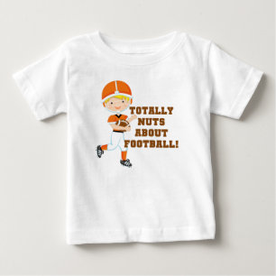 Camiseta Para Bebê Totalmente Loucos Sobre Futebol
