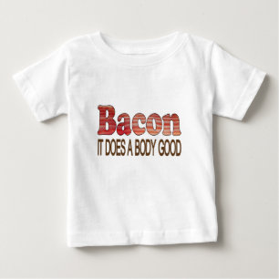 Camiseta Para Bebê Toucinho Bom para o Corpo