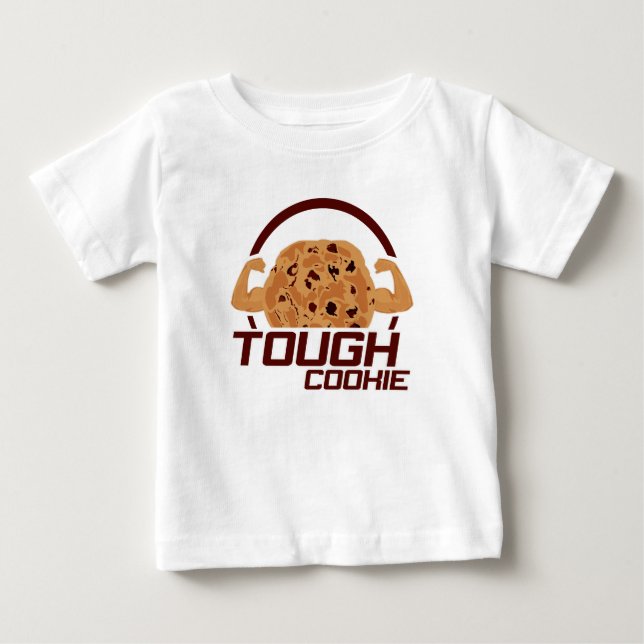 Camiseta Para Bebê Tough Cookie (Frente)