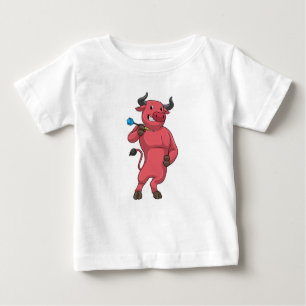 Camiseta Para Bebê Touro nas Trevas com Dart