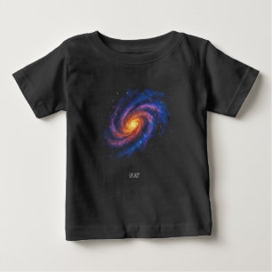 Camiseta Para Bebê Trabalho de arte de Galáxia - Ilustração do Espaço