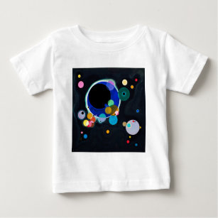 Camiseta Para Bebê Trabalho de arte de Vários Círculos do Kandinsky