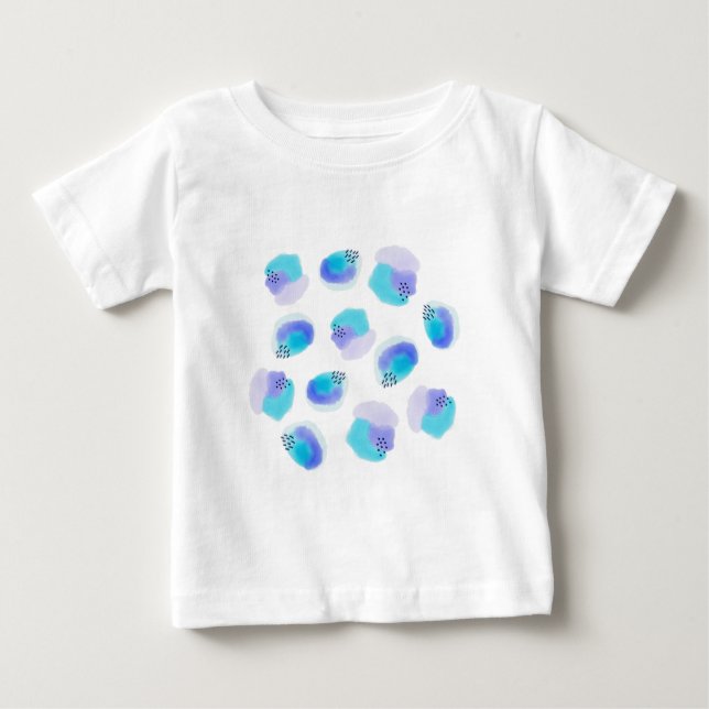 Camiseta Para Bebê Traços de Água (Frente)