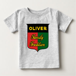 Camiseta Para Bebê Tradição da Família Oliver