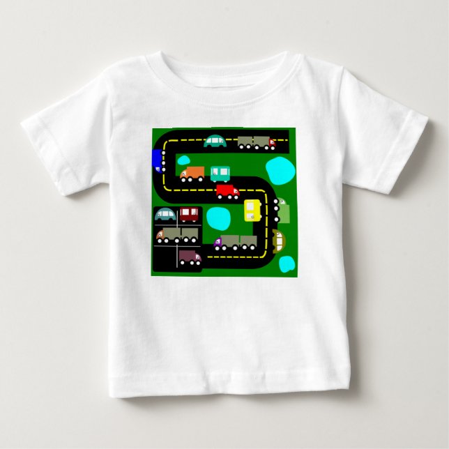 Camiseta Para Bebê Tráfego (Frente)