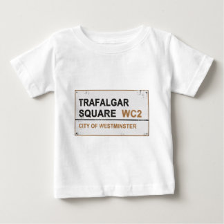 Camiseta Para Bebê Traffic Square London - Sinal de Vintage