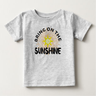 Camiseta Para Bebê Traga O Design Sunshine - Baby Fine Jersey T-