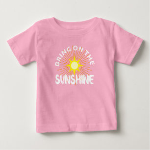Camiseta Para Bebê Traga O Design Sunshine - Baby Fine Jersey T-