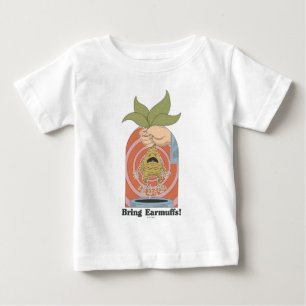 Camiseta Para Bebê "Traga Protetores de Ouvido!" Gráfico da Mandrágor