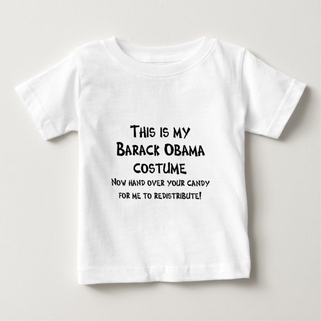 Camiseta Para Bebê Traje de Barack Obama (Frente)