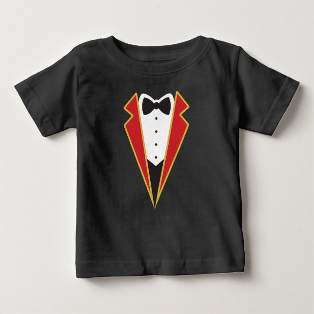 Camiseta Para Bebê Traje do circo do entretenimento do Ringmaster do (Frente)