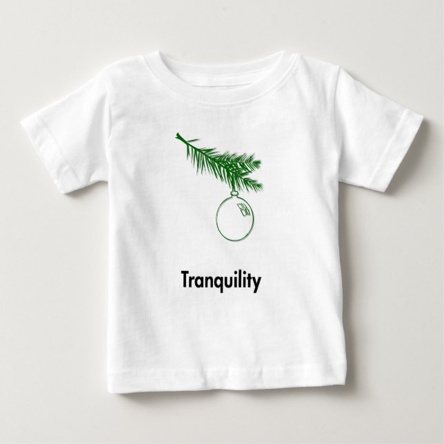 Camiseta Para Bebê Tranquilidade do Ornamento (Frente)