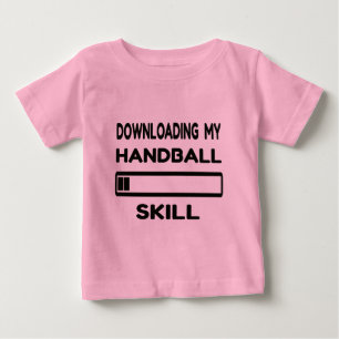 Camiseta Para Bebê Transferindo minha habilidade do handball