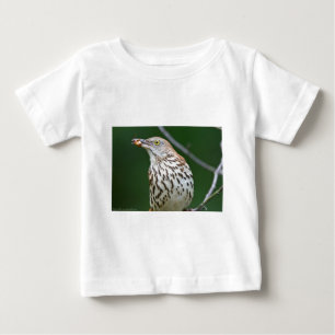 Camiseta Para Bebê Traseiro Marrom com Roupa de Presente do Dia