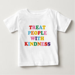 Camiseta Para Bebê Tratar Pessoas com gentileza