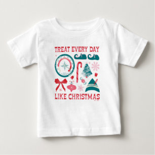Camiseta Para Bebê Trate Todo Dia Como Natal