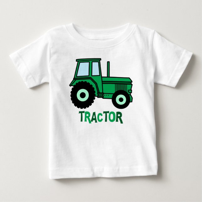 Camiseta Para Bebê Trator (Frente)