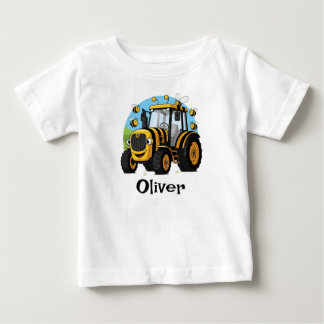 Camiseta Para Bebê Trator Abelha Bumblebee Fofo