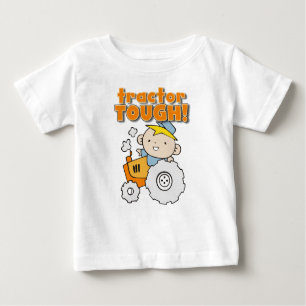 Camiseta Para Bebê Trator Tough